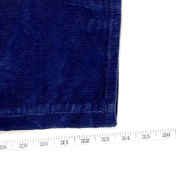 NWT Black Brown 1826 Pants Mens 36x34 Navy Blue Straight Leg Corduroy Classic - Picture 6 of 10